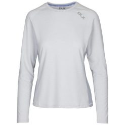 Koszulka z długim rękawem damska Katherine DLX. Szare bluzki Trespass, xl, bez wzorów, sportowe, bez kołnierzyka, bez ramiączek. Za 132.99 zł.
