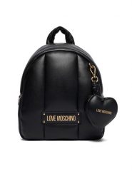 LOVE MOSCHINO Plecak JC4324PP0NKM100A Czarny. Czarne plecaki Love Moschino, bez wzorów, ze skóry. Za 849.99 zł.