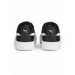 Damskie sneakersy Carina 2.0 PUMA Black White Silver Metallic. Białe obuwie sportowe Puma, bez zapięcia, trekkingowe. W wyprzedaży za 239.00 zł.