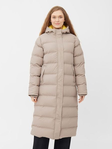 Derbe Płaszcz zimowy w kolorze beżowym rozmiar: 46. Brązowe płaszcze Derbe, na zimę, s, bez wzorów, z puchu, bez kaptura. Za 499.19 zł.