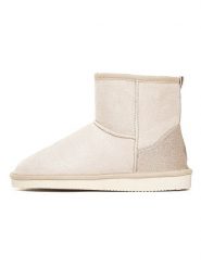 ISLAND BOOT Botki zimowe "Caspian" w kolorze kremowym rozmiar: 41. Brązowe botki Island Boot, na zimę, bez wzorów, z materiału, bez obcasa, bez zapięcia. Za 136.45 zł.