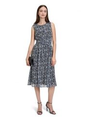 BETTY & CO Sukienka w kolorze granatowym rozmiar: 46. Niebieskie sukienki Betty & Co, na co dzień, bez wzorów, z tkaniny, bez kołnierzyka, bez ramiączek, midi, proste. Za 131.43 zł.