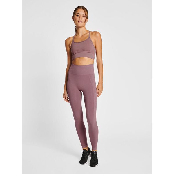 Legginsy damskie Hummel Tif. Fioletowe legginsy Hummel, xs, bez wzorów, z poliamidu, z podwyższonym stanem. Za 139.00 zł.