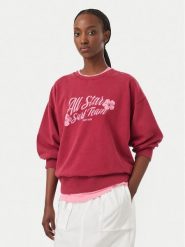 Roxy Bluza Lineup ERJFT05112 Bordowy Regular Fit. Czerwone bluzy Roxy, xs, bez wzorów, z bawełny, bez kaptura. Za 249.99 zł.