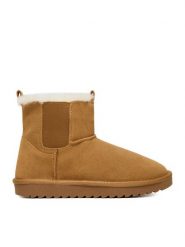DeeZee Śniegowce DZ-77 CAMEL Brązowy. Brązowe trapery i śniegowce DeeZee, z materiału. Za 229.99 zł.