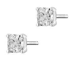 Kolczyki z białego złota z diamentami - 1,00 ct - próba 585. Białe kolczyki Apart, z diamentem, złote. Za 24,990.00 zł.