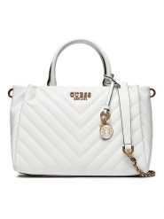 Guess Torebka w kolorze białym - 31 x 22 x 12 cm rozmiar: onesize. Białe torby na ramię Guess, z aplikacjami, z materiału, przez ramię, pikowane, bez dodatków. Za 422.66 zł.