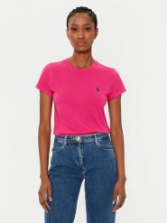 Polo Ralph Lauren T-Shirt 211898698031 Różowy Regular Fit. Czerwone koszulki polo Polo Ralph Lauren, m, bez wzorów, z bawełny, bez kołnierzyka, bez ramiączek. Za 279.99 zł.