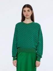 Scotch & Soda Sweter w kolorze zielonym rozmiar: M. Zielone swetry Scotch & Soda, m, bez wzorów, z bawełny, bez ramiączek. Za 201.08 zł.