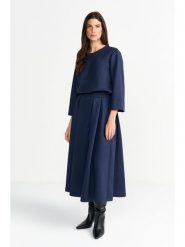 Rich & Royal Koszulka w kolorze granatowym rozmiar: XL. Niebieskie bluzki Rich & Royal, xl, bez wzorów, bez kołnierzyka, bez ramiączek. Za 154.95 zł.