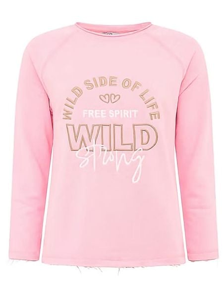 Zwillingsherz Koszulka "Wild Side Of Life" w kolorze jasnoróżowym rozmiar: L/XL. Różowe bluzki Zwillingsherz, l, bez wzorów, bez kołnierzyka, bez ramiączek. Za 187.96 zł.