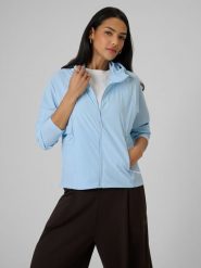 4F Kurtka przejściowa damska - niebieska XL. Niebieskie kurtki 4f, s, bez wzorów, z materiału, bez kaptura. Za 299.99 zł.