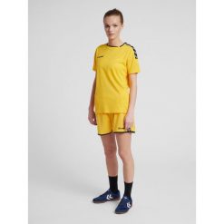 Hummel KOSZULKA DAMSKA T-shirt hmlAUTHENTIC POLY JERSEY WOMAN. Brązowe t-shirty Hummel, m, bez wzorów, z jersey, bez kołnierzyka, bez ramiączek. Za 85.00 zł.