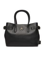 Patrizia Pepe Torebka 8B0282/L162-K103 Czarny. Czarne listonoszki Patrizia Pepe, bez wzorów, ze skóry, bez dodatków. Za 1,629.00 zł.