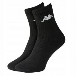 Skarpetki treningowe Kappa 303WIGO-001 3 pack. Czarne skarpety Kappa, bez wzorów. Za 16.90 zł.
