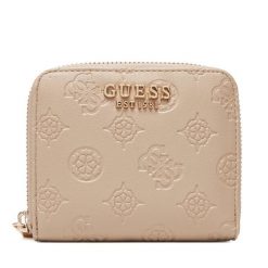 Mały Portfel Damski Guess. Brązowe portfele Guess, z aplikacjami. Za 219.99 zł.