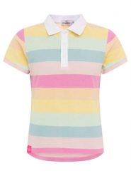 Zwillingsherz Koszulka polo "Rainbow" ze wzorem rozmiar: L. Bluzki Zwillingsherz, l, bez wzorów, z bawełny, bez kołnierzyka, bez ramiączek. Za 139.87 zł.