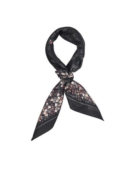 Guess Apaszka AW5534 POL03 Czarny. Czarne rękawiczki Guess, z aplikacjami, z poliesteru. Za 154.99 zł.