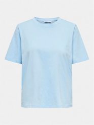 ONLY T-Shirt 15270390 Błękitny Regular Fit. Niebieskie t-shirty Only, xl, bez wzorów, z bawełny, bez kołnierzyka, bez ramiączek. Za 49.99 zł.
