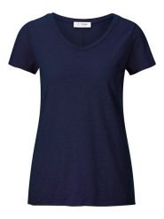 Rich & Royal Koszulka w kolorze granatowym rozmiar: XS. Niebieskie bluzki Rich & Royal, xs, bez wzorów, z bawełny, bez kołnierzyka, bez ramiączek. Za 70.08 zł.