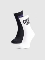 4F Skarpety casual za kostkę (2-pack) damskie - multikolor 39-42. Skarpety 4f, bez wzorów, z materiału. Za 49.99 zł.