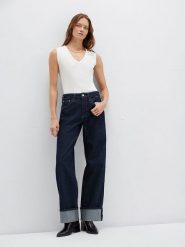 MAVI Dżinsy "Sandra" - Comfort fit - w kolorze granatowym rozmiar: W31/L28. Niebieskie jeansy Mavi, l, bez wzorów, z podwyższonym stanem. Za 129.95 zł.