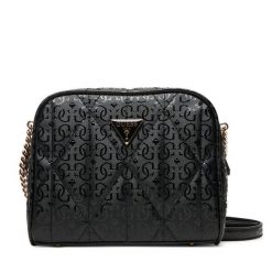Torebka Guess. Czarne listonoszki Guess, z aplikacjami, bez dodatków. Za 589.99 zł.