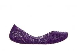Baleriny Melissa Campana Papel AD Purple 010423, Fioletowy, Guma - 38. Fioletowe baleriny Melissa, w ażurowe wzory, z gumy, bez obcasa. W wyprzedaży za 206.10 zł.