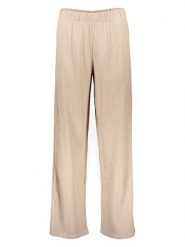 ONLY Spodnie w kolorze beżowym rozmiar: XL/L32. Brązowe spodnie materiałowe Only, l, bez wzorów, z materiału, z podwyższonym stanem. Za 82.99 zł.