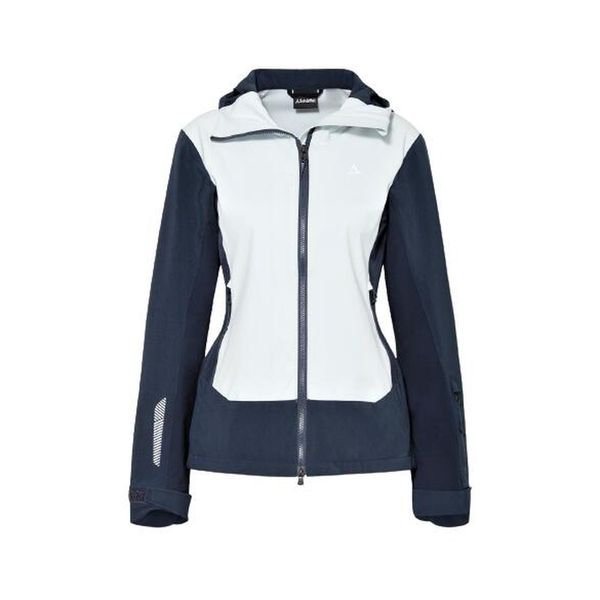Kurtka damska Schoffel Miara Softshell. Niebieskie kurtki narciarskie Schöffel, l, bez wzorów, z softshellu, bez kaptura, narciarskie. Za 615.65 zł.