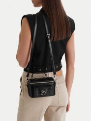 Eva Minge Torebka EO-AMY-LDA8633 Czarny. Czarne torebki klasyczne Eva Minge, bez wzorów, z materiału, bez dodatków. Za 199.99 zł.