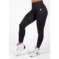 Legginsy sportowe damskie Neiro Bezszwowe. Czarne legginsy GORILLA WEAR, bez zapięcia, na fitness i siłownię. Za 278.00 zł.