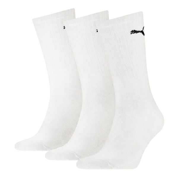 SKARPETY Puma Crew Socks 3 Pack, Dla obu płci. Białe skarpety Puma, bez wzorów, z bawełny. Za 46.99 zł.