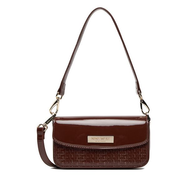 Torebka Nine West. Brązowe torebki klasyczne Nine West, bez wzorów, bez dodatków. Za 169.99 zł.