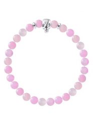 Pearline Bransoletka z kamieniem ozdobnym rozmiar: onesize. Różowe bransoletki Pearline, srebrne. Za 217.99 zł.