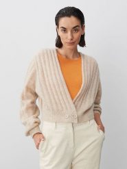 Someday Kardigan w kolorze beżowym rozmiar: 42. Brązowe kardigany someday., bez wzorów, prążkowane. Za 217.99 zł.