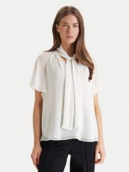 Marciano Guess Bluzka 6RGH03 7429A Biały Regular Fit. Białe bluzki Marciano Guess, z aplikacjami, z syntetyku, bez kołnierzyka, bez ramiączek. Za 449.99 zł.