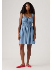 Levi's Sukienka w kolorze błękitnym rozmiar: M. Niebieskie sukienki Levi's®, na co dzień, m, bez wzorów, bez kołnierzyka, bez ramiączek, mini, proste. Za 139.54 zł.