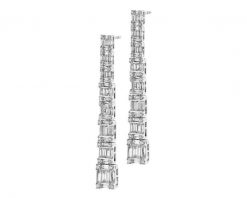Kolczyki z białego złota z diamentami - 1,99 ct - próba 750. Białe kolczyki Apart, z diamentem, złote. Za 25,990.00 zł.