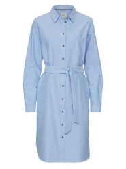 Camel Active Sukienka w kolorze błękitnym rozmiar: S. Niebieskie sukienki Camel Active, na co dzień, s, bez wzorów, z bawełny, bez kołnierzyka, bez ramiączek, midi, proste. Za 217.99 zł.