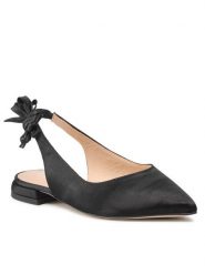 Solo Femme Sandały 24309-01-355/000-05-00 Czarny. Czarne sandały Solo Femme, bez wzorów, z materiału, bez obcasa, na płaskiej podeszwie, bez zapięcia. Za 219.99 zł.