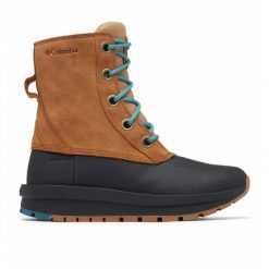 Buty Zimowe Damskie Columbia Moritza Shield Omni-Heat. Brązowe trekkingi Columbia, z materiału, trekkingowe. Za 476.99 zł.