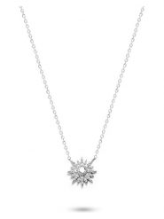 Les Petites Précieuses Srebrny naszyjnik z cyrkoniami - dł. 39 cm rozmiar: onesize. Szare naszyjniki Les Petites Précieuses, z cyrkonią, srebrne. Za 173.99 zł.