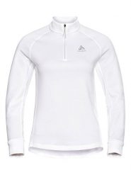 Odlo Bluza polarowa "Berra" w kolorze białym rozmiar: L. Białe bluzy Odlo, l, bez wzorów, z polaru, bez kaptura. Za 215.71 zł.