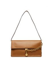 Tommy Hilfiger Torebka Crest Leather Conv Shoulder Bag AW0AW19015 Brązowy. Brązowe torebki klasyczne TOMMY HILFIGER, bez wzorów, ze skóry, bez dodatków. Za 949.99 zł.