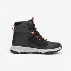 Buty turystyczne damskie Quechua MH500 Mid wodoodporne. Czarne trekkingi QUECHUA, trekkingowe. Za 349.99 zł.