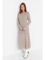 Trendyol 2-częściowy zestaw w kolorze szarym rozmiar: M. Szare swetry Trendyol, m, bez wzorów, bez ramiączek. Za 118.45 zł.