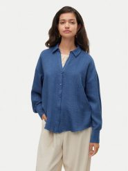 Vero Moda Koszula Melaney 10316389 Granatowy Loose Fit. Niebieskie koszule Vero Moda, m, bez wzorów, z syntetyku, bez kołnierzyka, bez ramiączek. Za 99.99 zł.
