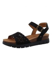 MUSTANG SHOES Sandały "Hendrike" w kolorze czarnym rozmiar: 37. Czarne sandały MUSTANG SHOES, bez wzorów, klasyczne, z otwartym noskiem, bez obcasa, bez zapięcia. Za 144.58 zł.