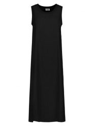 Sublevel Sukienka w kolorze czarnym rozmiar: M. Czarne sukienki Sublevel, na co dzień, m, bez wzorów, bez kołnierzyka, bez ramiączek, maxi, proste. Za 69.99 zł.